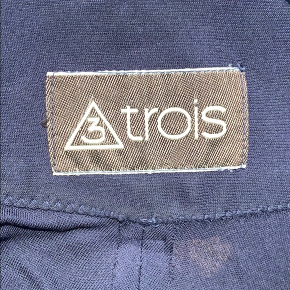 Vintage 1970s-1980s Navy Dress - Picture 4 of 4